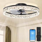 50CM LED Ceiling Fan with Lights Flush Mount