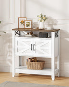 Vintage Console Table Farmhouse Kitchen Sideboard Cabinet