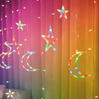 Christmas LED Stars Curtain Lights 12 138 Window