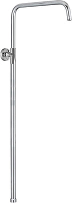 Chrome Dual Rigid Riser Kit with Round Overhead