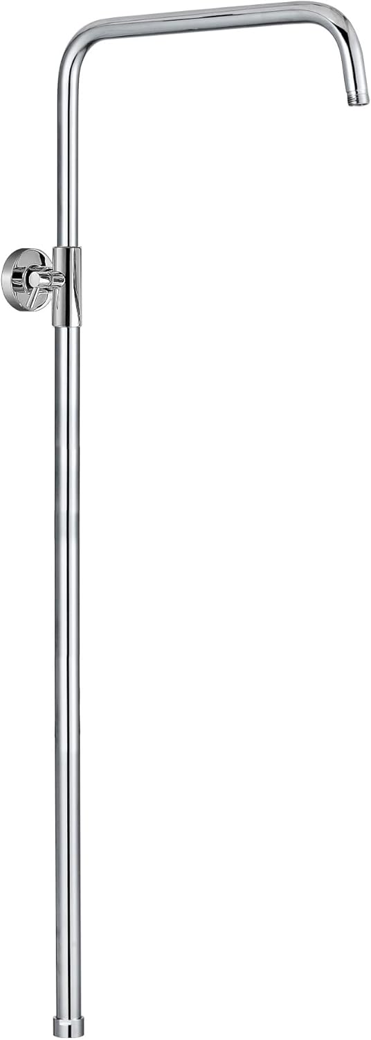 Chrome Dual Rigid Riser Kit with Round Overhead