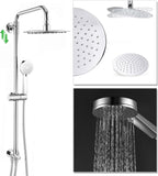 Chrome Dual Rigid Riser Kit with Round Overhead