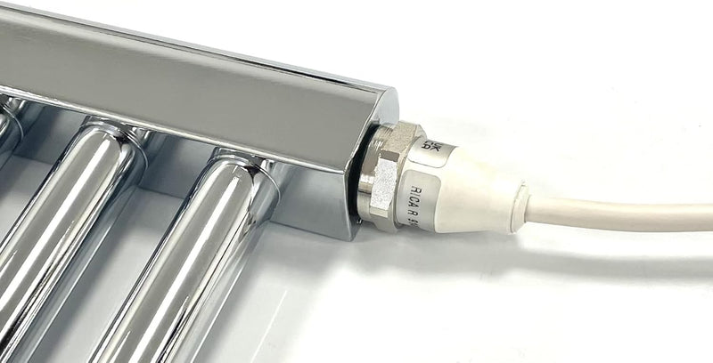 Chrome Electric Heated Towel Rail 300MM Wide X