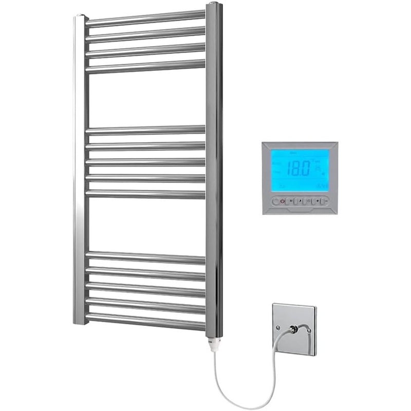 Chrome Electric Heated Towel Rail 400MM
