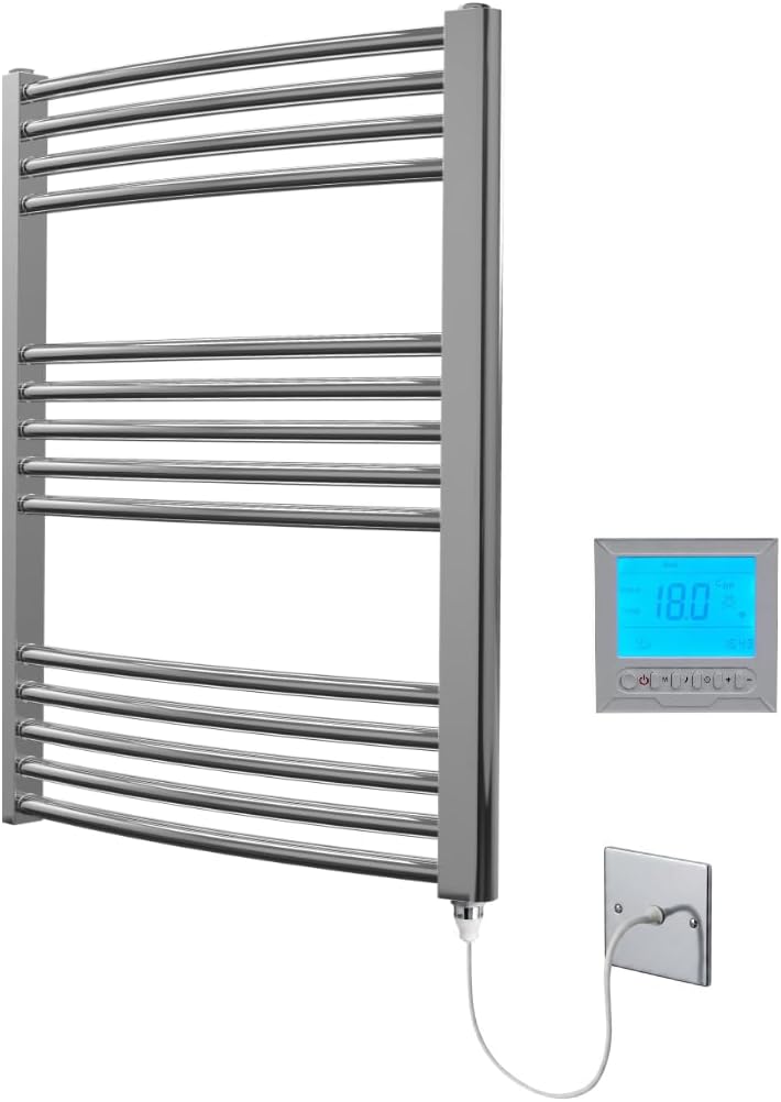 Chrome Electric Heated Towel Rail 600MM