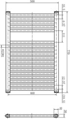 Chrome Electric Towel Radiator Warmer Rail Bathroom Heated