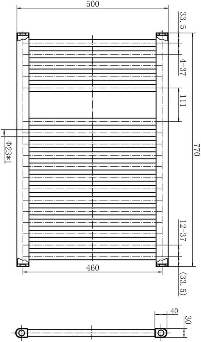 Chrome Electric Towel Radiator Warmer Rail Bathroom Heated