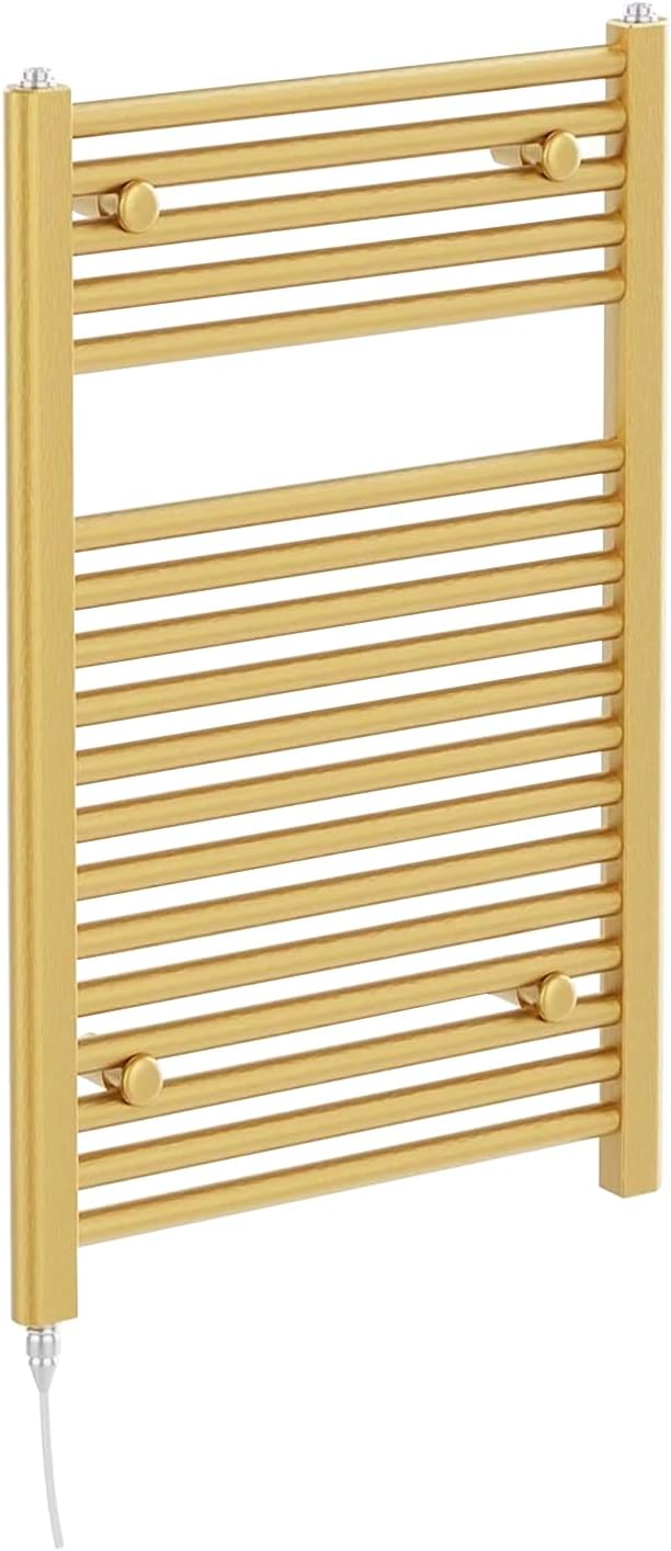 Chrome Electric Towel Radiator Warmer Rail Bathroom Heated