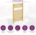Chrome Electric Towel Radiator Warmer Rail Bathroom Heated