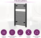 Chrome Electric Towel Radiator Warmer Rail Bathroom Heated