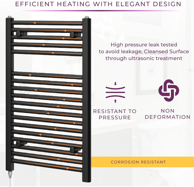 Chrome Electric Towel Radiator Warmer Rail Bathroom Heated
