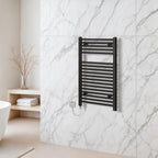 Chrome Electric Towel Radiator Warmer Rail Bathroom Heated