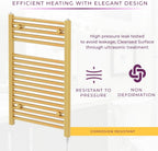 Chrome Electric Towel Radiator Warmer Rail Bathroom Heated