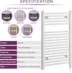 Chrome Electric Towel Radiator Warmer Rail Bathroom Heated