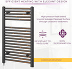 Chrome Electric Towel Radiator Warmer Rail Bathroom Heated