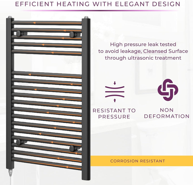 Chrome Electric Towel Radiator Warmer Rail Bathroom Heated