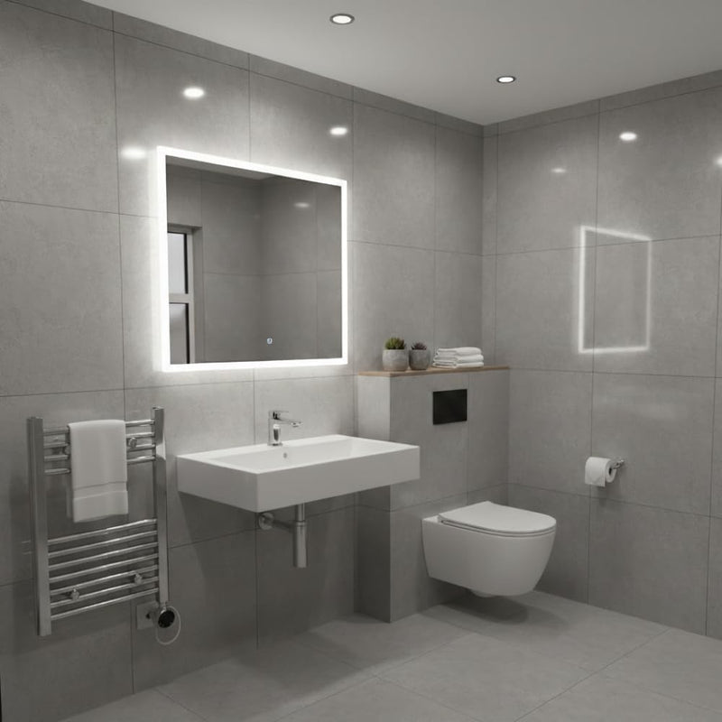 Chrome Electric Wifi Heated Towel Rail 400MM W