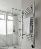 Chrome Electric Wifi Heated Towel Rail 400MM W