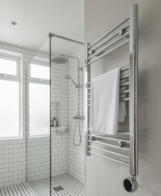 Chrome Electric Wifi Heated Towel Rail 500MM W