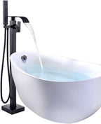 Chrome Freestanding Bath Taps Floor Mounted Bathroom Mixer