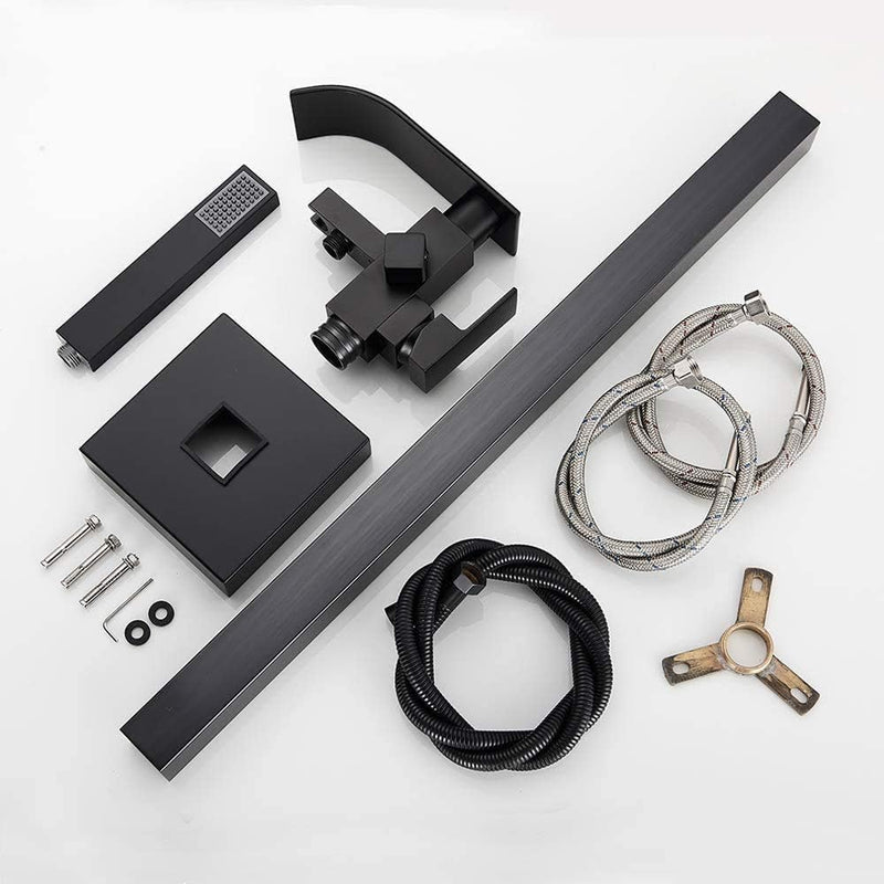 Chrome Freestanding Bath Taps Floor Mounted Bathroom Mixer