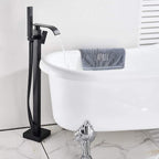 Chrome Freestanding Bath Taps Floor Mounted Bathroom Mixer
