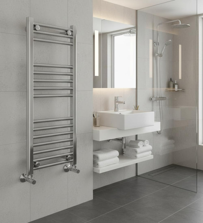 Chrome Heated Towel Rail 600MM