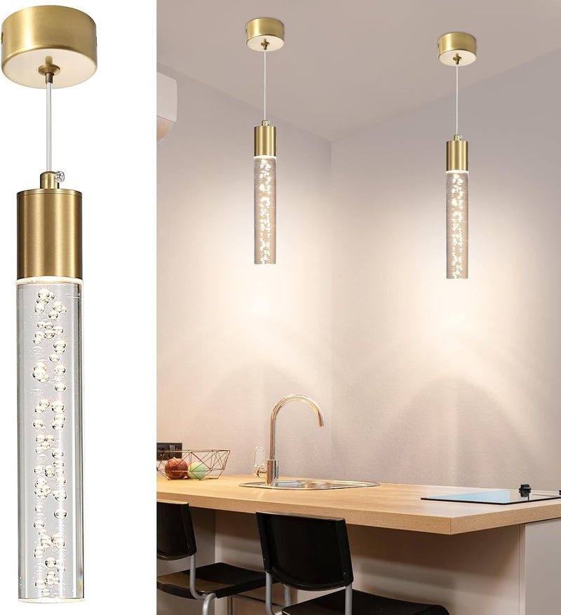 Chrome Pendant Light 3 Colour Temperature 3000K 4500K (3 Pack)