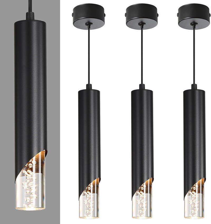 Chrome Pendant Light 3 Colour Temperature 3000K 4500K (3 Pack)