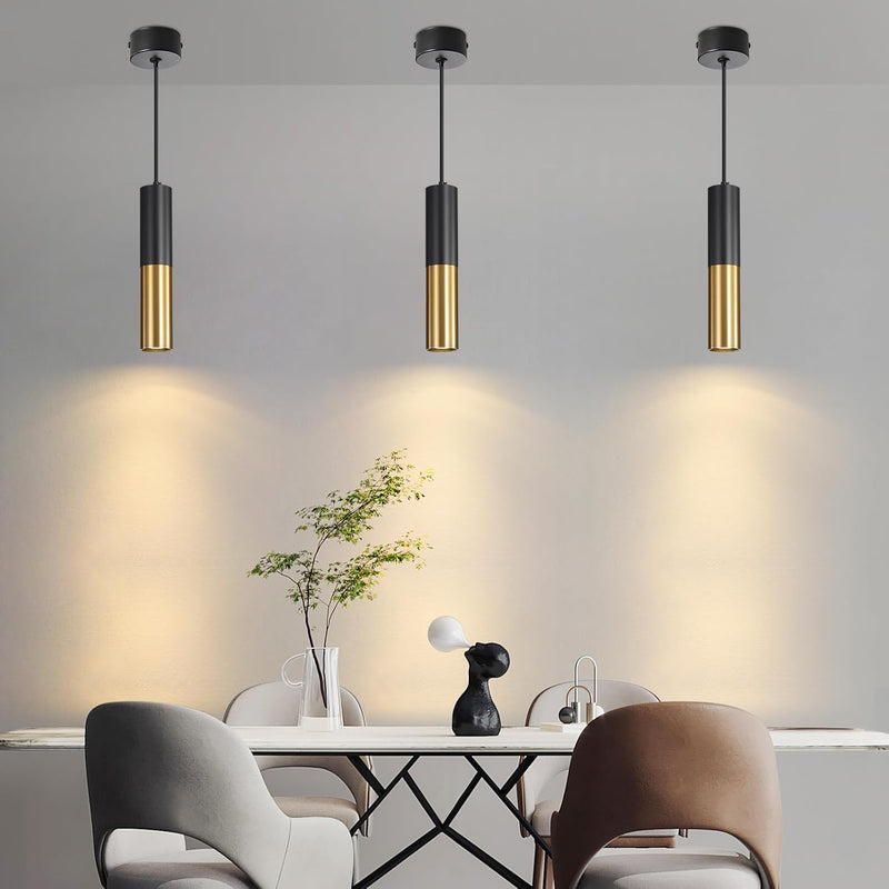 Chrome Pendant Light 3 Colour Temperature 3000K 4500K (3 Pack)