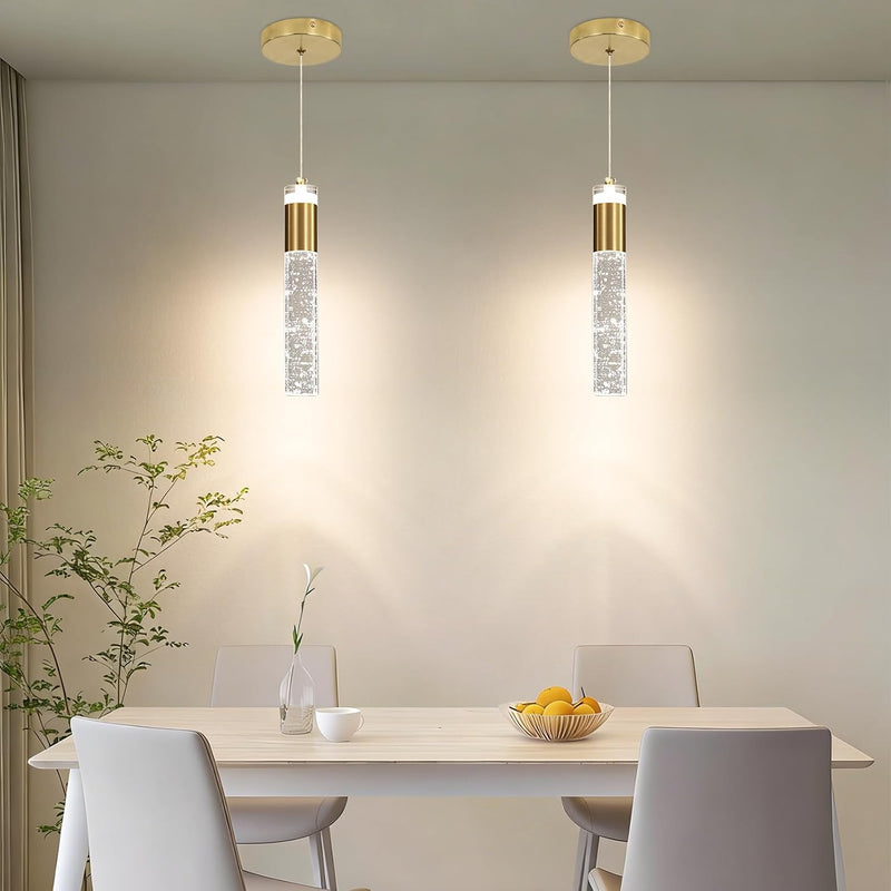 Chrome Pendant Light 3 Colour Temperature 3000K 4500K (3 Pack)