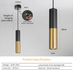 Chrome Pendant Light 3 Colour Temperature 3000K 4500K (3 Pack)