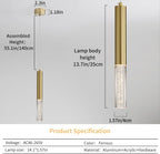 Chrome Pendant Light 3 Colour Temperature 3000K 4500K (3 Pack)