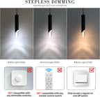 Chrome Pendant Light 3 Colour Temperature 3000K 4500K (3 Pack)