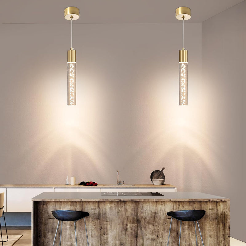 Chrome Pendant Light 3 Colour Temperature 3000K 4500K (3 Pack)