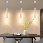 Chrome Pendant Light 3 Colour Temperature 3000K 4500K (3 Pack)