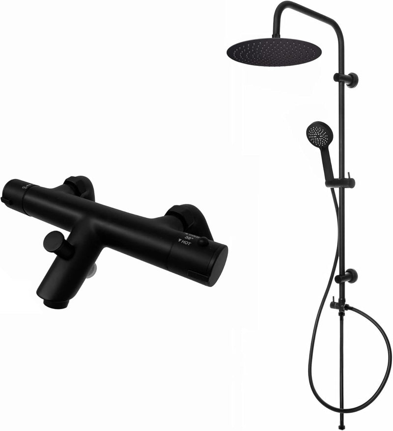 Dune Thermostatic Deck Mounted 200MM Rigid Riser Kit