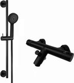 Chrome Thermostatic Deck Mounted Bath Shower Mixer Dual