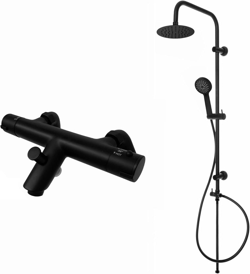 Dune Thermostatic Deck Mounted 200MM Rigid Riser Kit