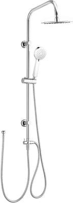 Chrome Thermostatic Deck Mounted Bath Shower Mixer Dual