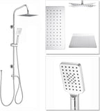 Chrome Thermostatic Deck Mounted Bath Shower Mixer Dual
