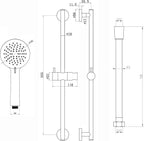 Chrome Thermostatic Deck Mounted Bath Shower Mixer Dual