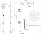 Chrome Thermostatic Deck Mounted Bath Shower Mixer Dual