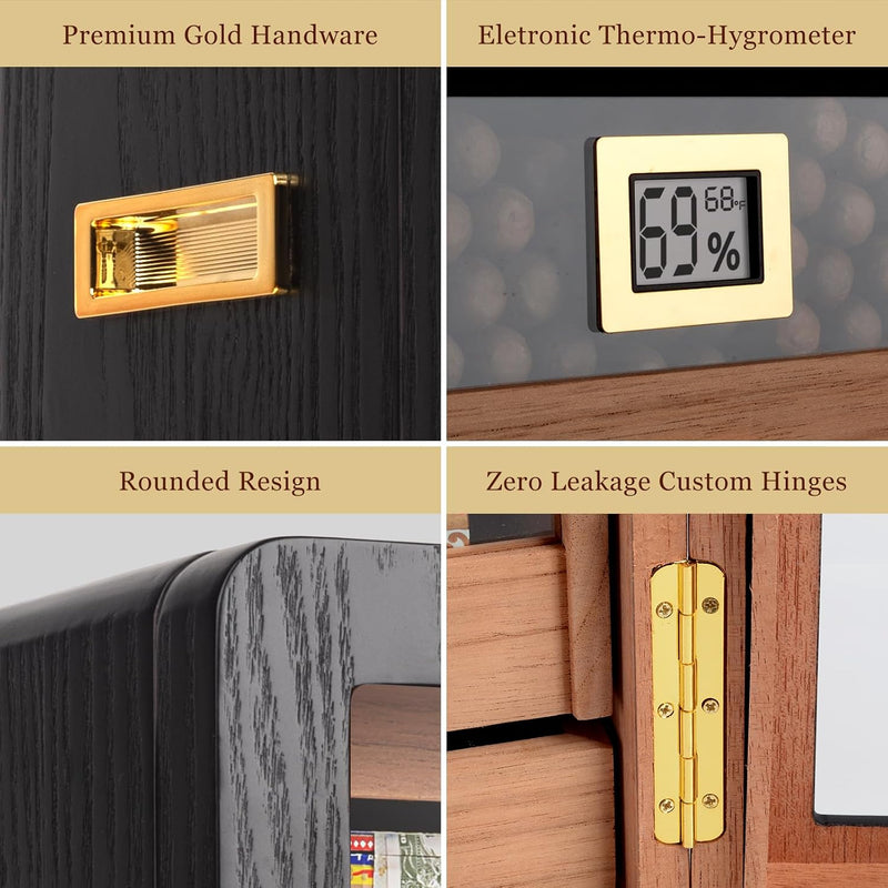 Cigar Humidor Cabinet for Men Husband Father 300