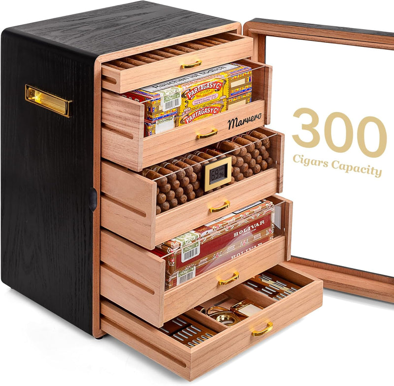 Cigar Humidor Cabinet for Men Husband Father 300