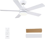 Cjoy Ceiling Fans with Lights 42 Inch