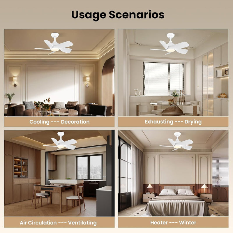 30 Inch Ceiling Fan Light Woodgrain Fans