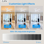Cjoy Ceiling Fans with Lights 42 Inch