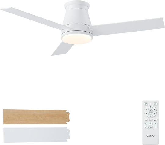 Cjoy Ceiling Fans with Lights 42 Inch Flush