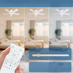 Cjoy Ceiling Fans with Lights 42 Inch Flush